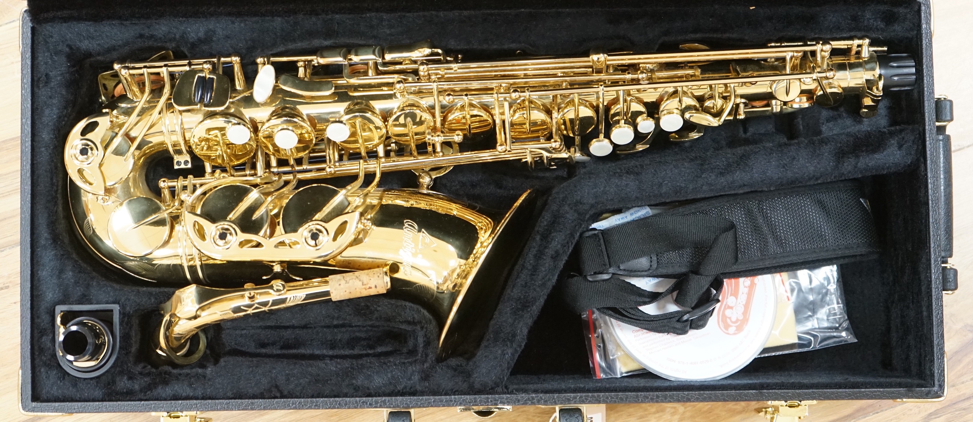 An Antigua saxophone in hard case